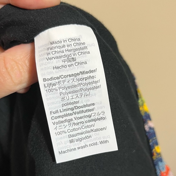 Texture & Thread by Madewell Tie Shoulder Tank Top in Rainbow Crochet - Lined - Picture 9 of 13